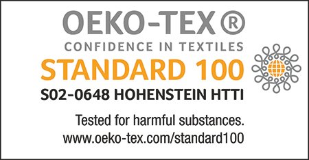 OEKO-TEX Confidence in Textiles STANDARD 100 - Tested for harmful substances