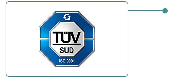 Certified quality management system according to ISO 9001.