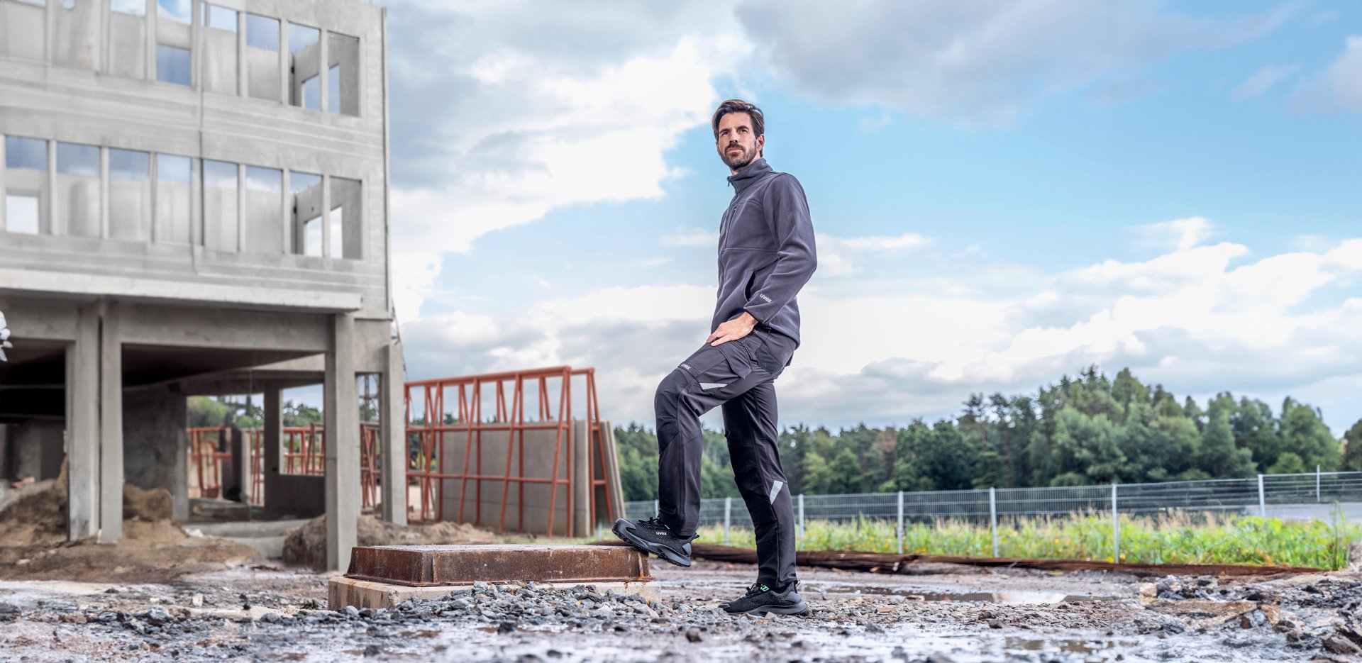 sustainable and flexible work shoe uvex 1 x-craft planet