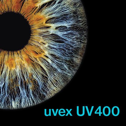 uvex UV400 — 100% protection against UVB and UVA radiation