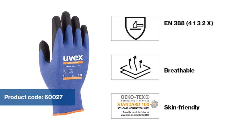 uvex athletic safety gloves