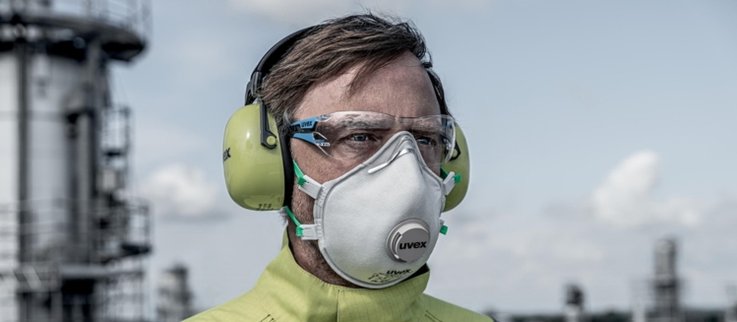 sustainable breathing protection uvex silv-Air c 2310 planet