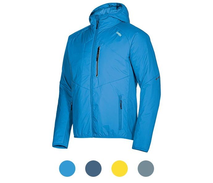 uvex Herren Outdoorjacke blau gelb Thermojacke