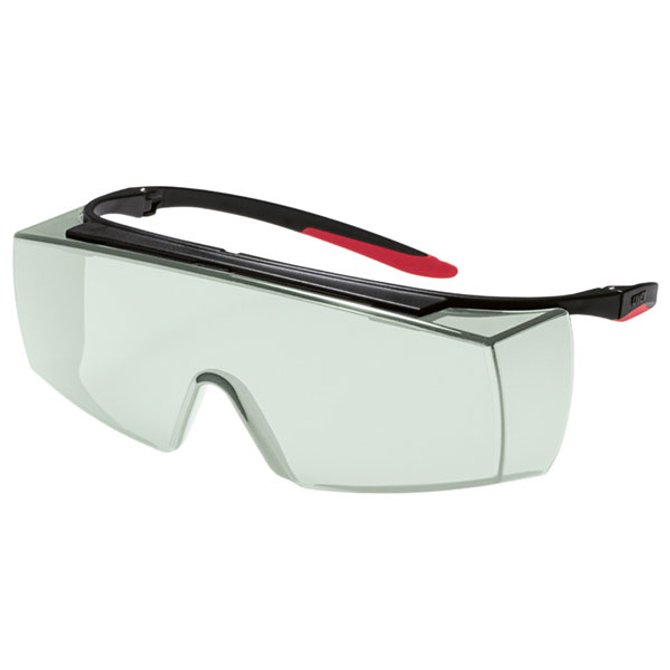 uvex super f OTG safety goggles with light infrared protection tinting