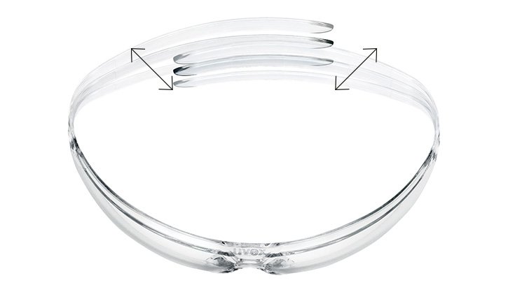 [Translate to French:] uvex safety glasses ensure a secure hold without pressure points