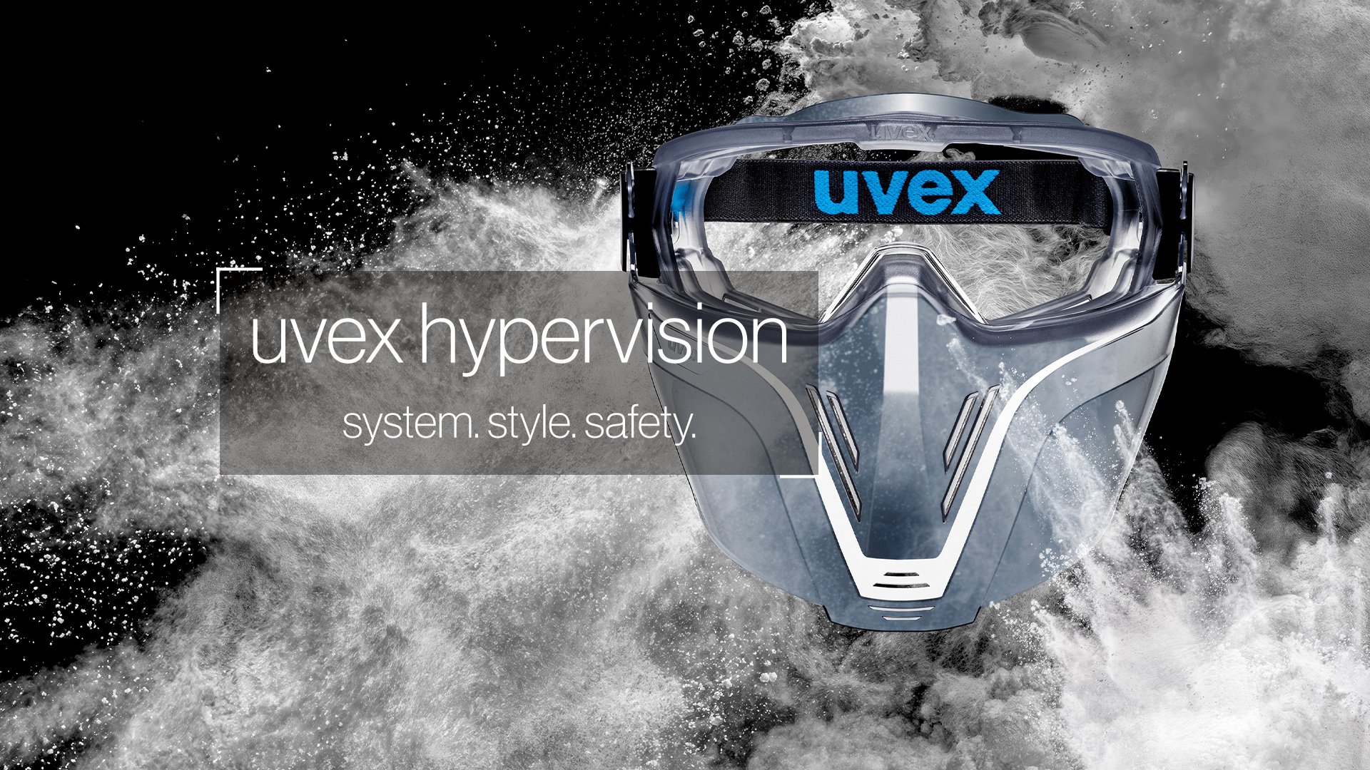 new uvex hypervision combination of safety googles and face protection