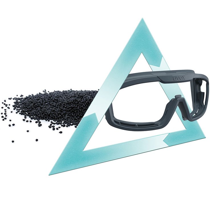 Granulat aus Produktionsabfällen für die Gesichtsauflage