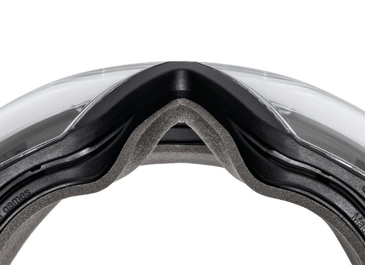 uvex megasonic tactical bequeme Vollsichtschutzbrille mit Gesichtsauflageschaum