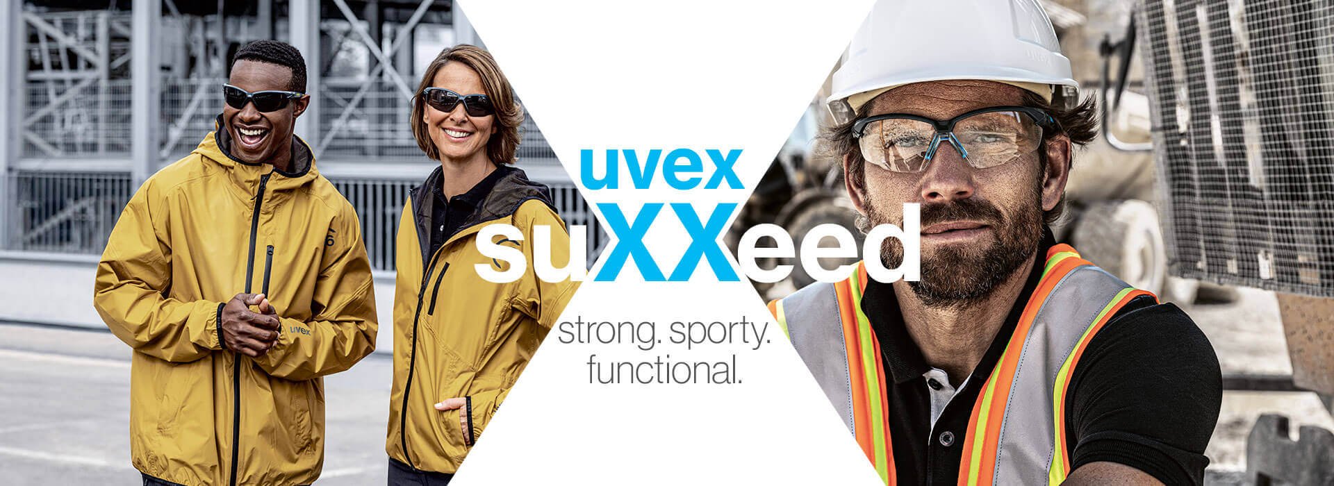 [Translate to Indonesian:] sporty safety glasses uvex suXXeed