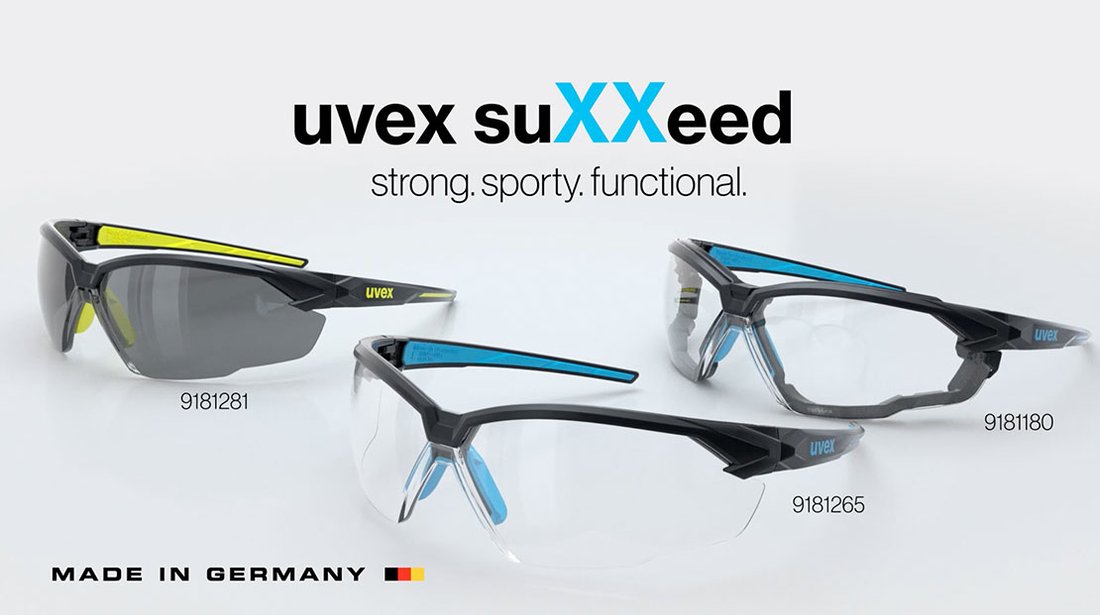 [Translate to Indonesian:] sporty and cool safety glasses uvex suXXeed