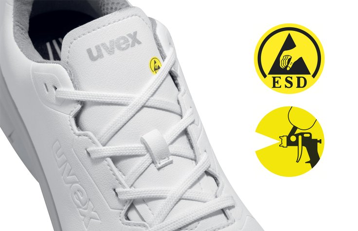 Kitchen work shoes paint neutral and ESD compatible