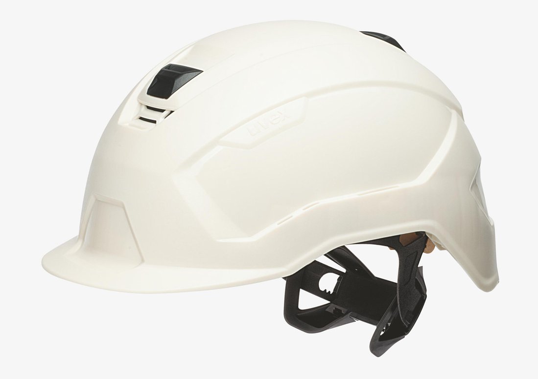 uvex pronamic B ergonomic safety helmet white with ventilation
