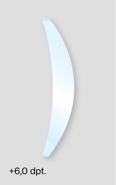Schutzbrille mit Sehstärke Brechungsindex Scheibenmaterial Trivex 1.53 bei +6,0 Dioptrien