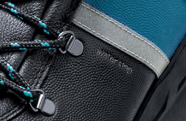 Sicherheitsstiefel für den Straßenbau mit Reflektorstreifen für bessere Sichtbarkeit