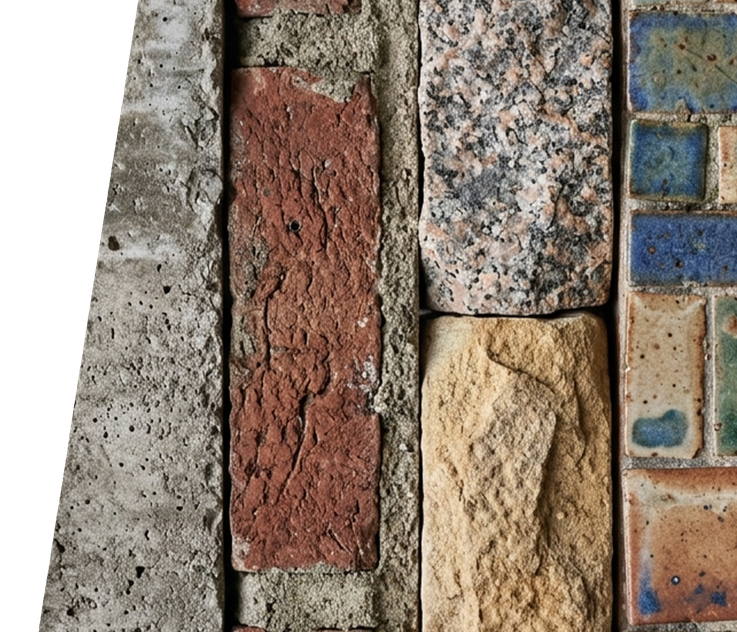 Sandstone and granite