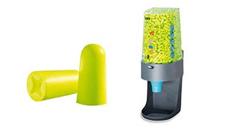uvex x-fit disposable earplugs and dispenser