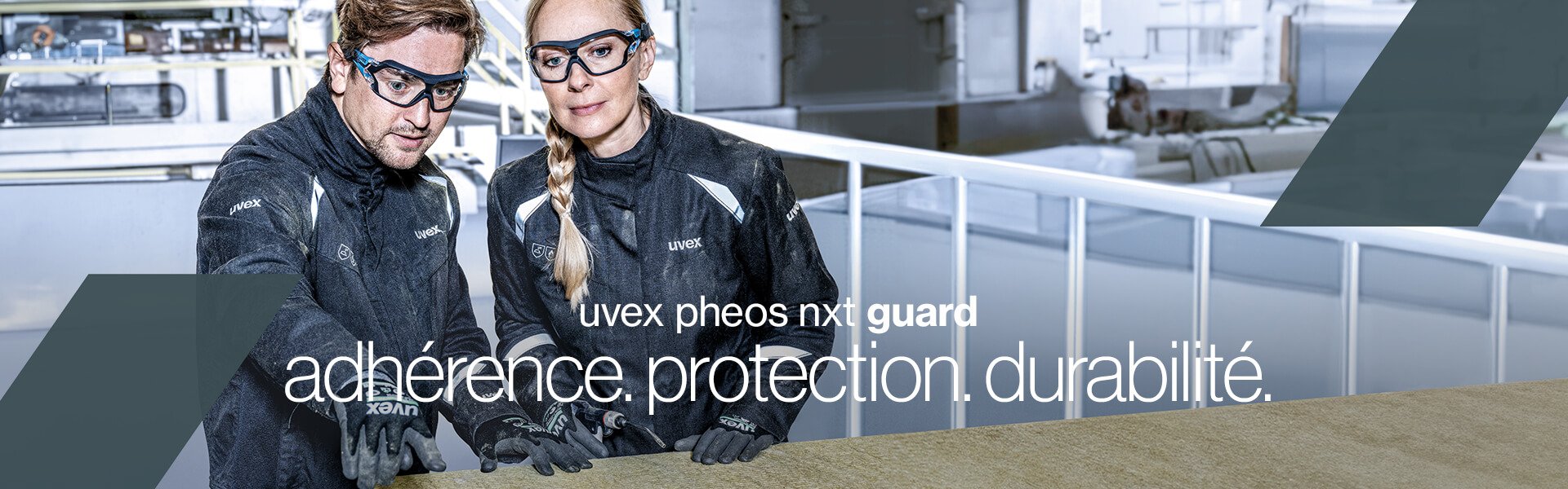 uvex pheos nxt guard lunettes de protection adhérence, protection, durabilité
