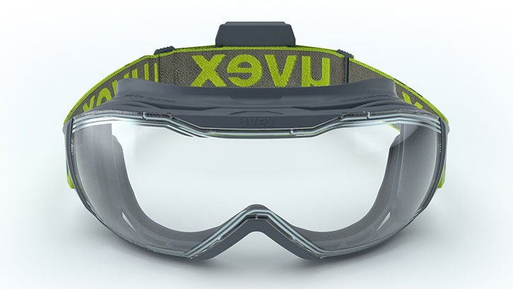 Warming anti-fog safety goggles