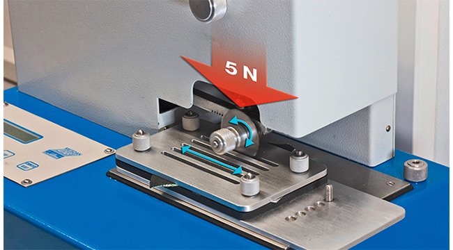 Testing machine for EN 388:2003 procedure