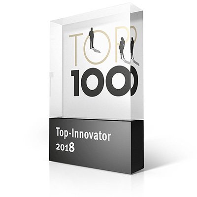 Logo for Top 100 Innovator of the Year 2018