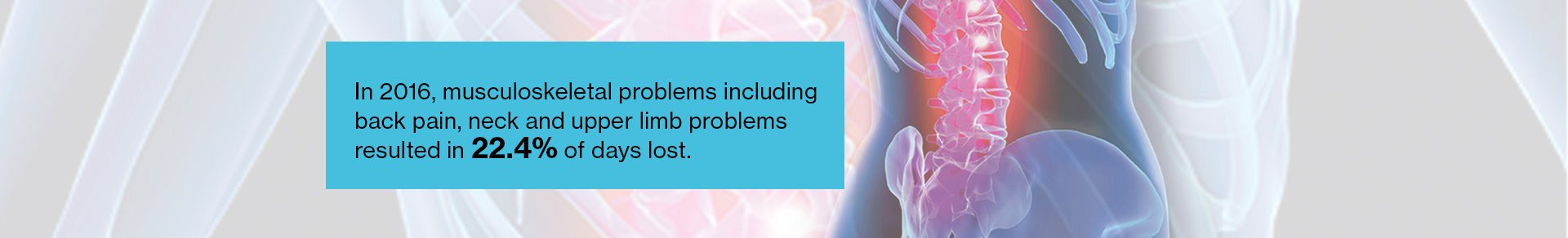 Musculoskeletal problems result in days lost