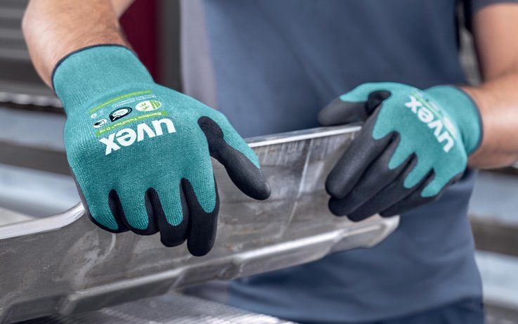 uvex Bamboo TwinFlex D XG non-slip safety gloves