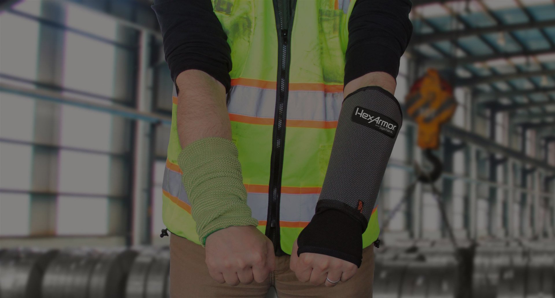 PPE arm protection against cut and laceration injuries