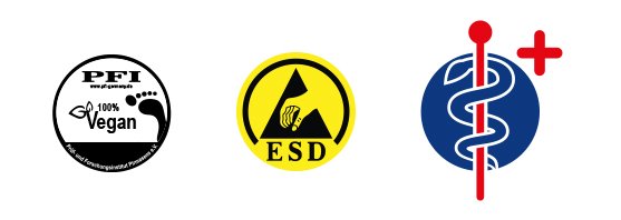 uvex 1 x-craft safety shoes vegan, ESD-capable, compatible with uvex medicare