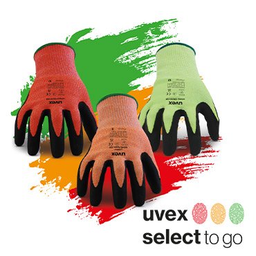 uvex SelectToGo - The 3 colour glove system