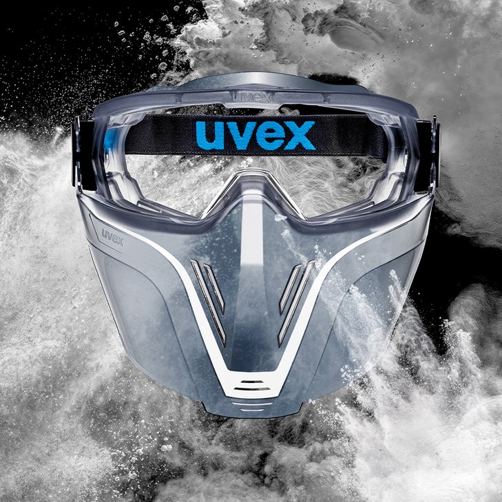 New: uvex hypervision safety googles with face guard