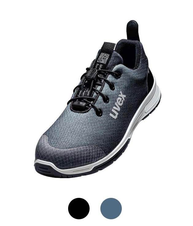 non-slip S1-P work shoes with toe cap in black 