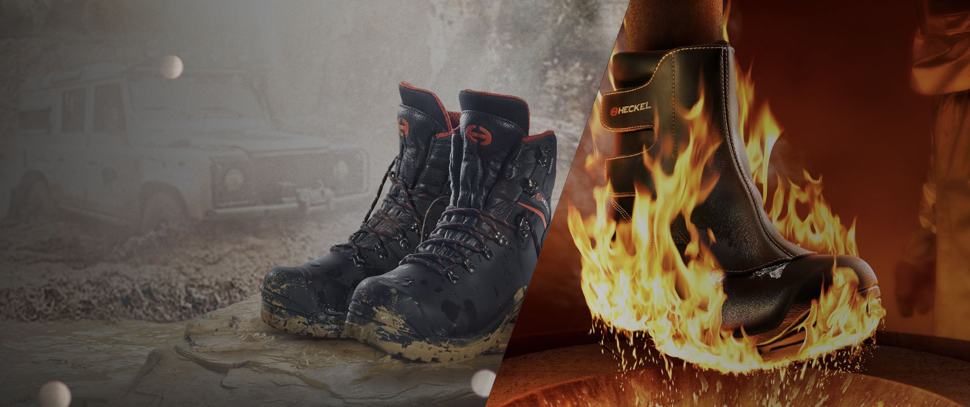 [Translate to Polish:] Heckel safety shoes with MACSOLE® technology