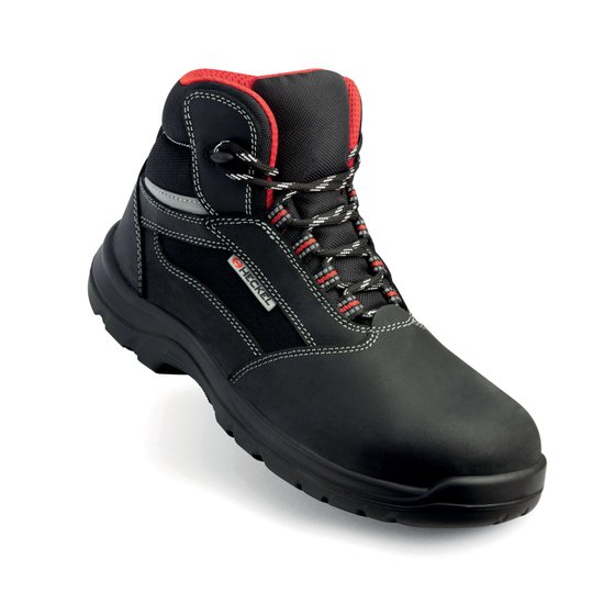 Chaussures De Sécurité Montantes Unisexe - Embouts Acier Et Semelle Résistante - Boucles De Tirage
