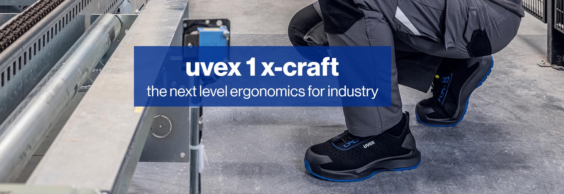 uvex 1 x-craft ergonomic safety shoes for industry work