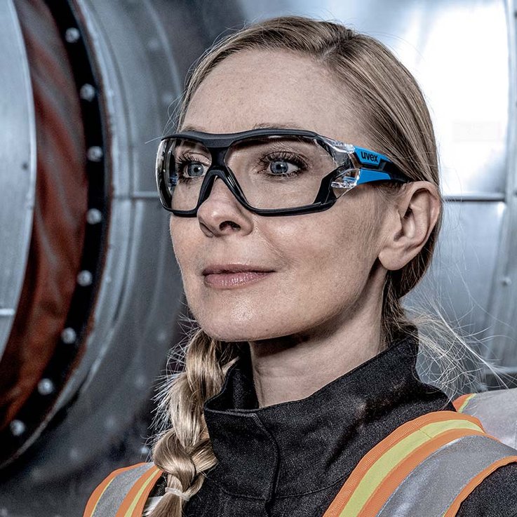 Safety eyewear for aerospace manufacturing