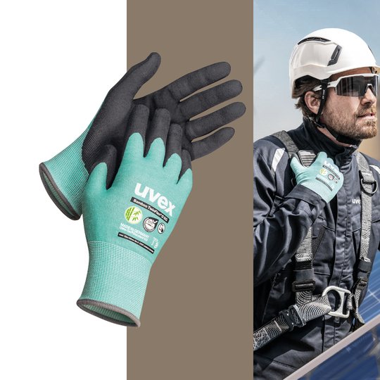 Gants de protection anti-coupures uvex Bamboo TwinFlex D SG (N° d'article 60092)