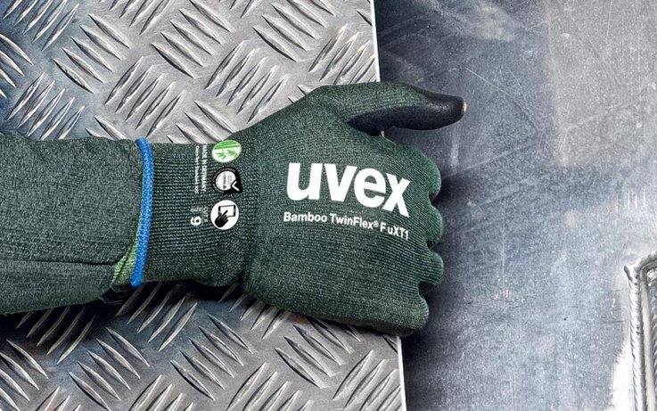 uvex Bamboo TwinFlex F uxT1 robust and durable cut protection gloves