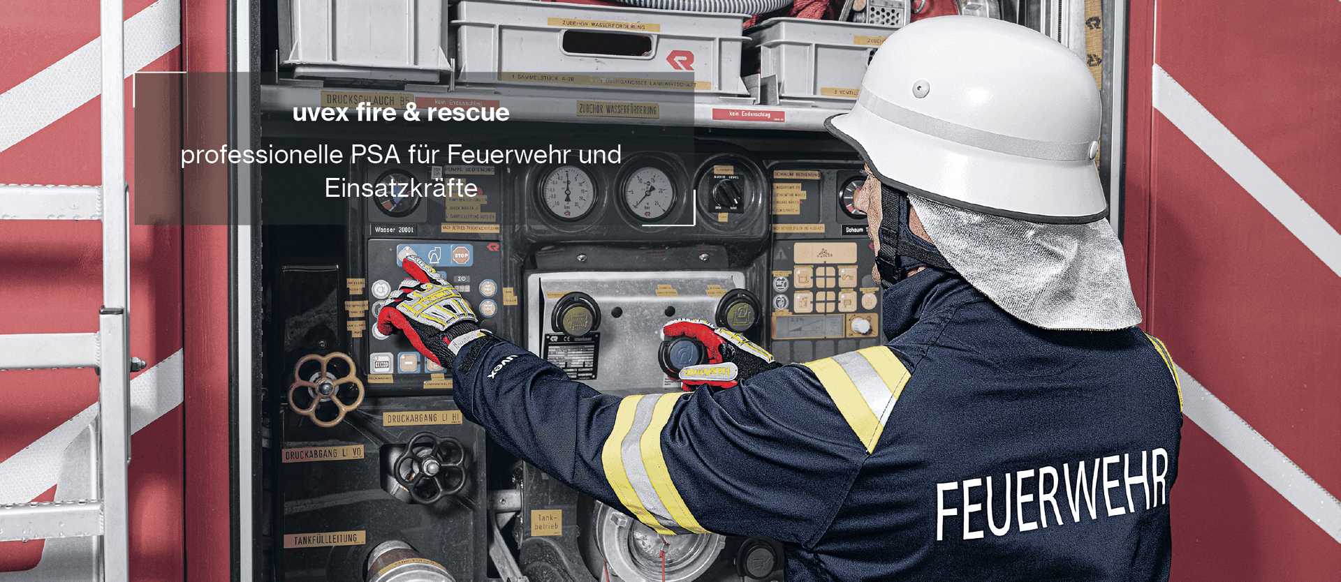 EPI professionnels uvex pour pompiers et secouristes