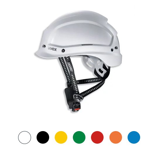 uvex pheos alpine safety helmet with chin strap for industrial climbers