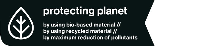 uvex protecting planet by using bio-based and recycled material and by maximum reduction of pollutants