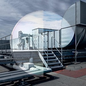 entspiegelte Computerbrille für weniger Reflexionen