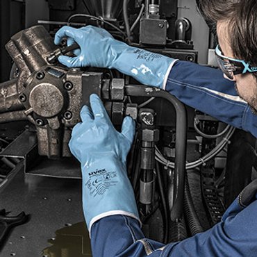 Explore uvex chemical protection gloves