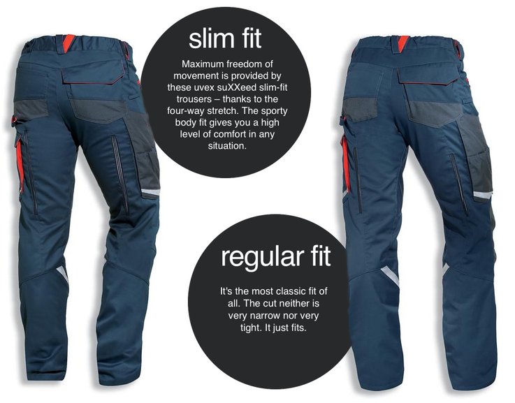 [Translate to Danish:] slim fit or regular: everybody finds his perfect fit with these trousers