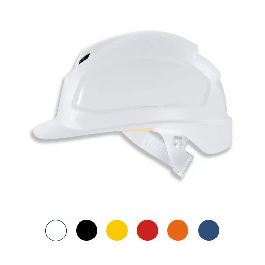 lightweight uvex pheos B safety helmet with long brim