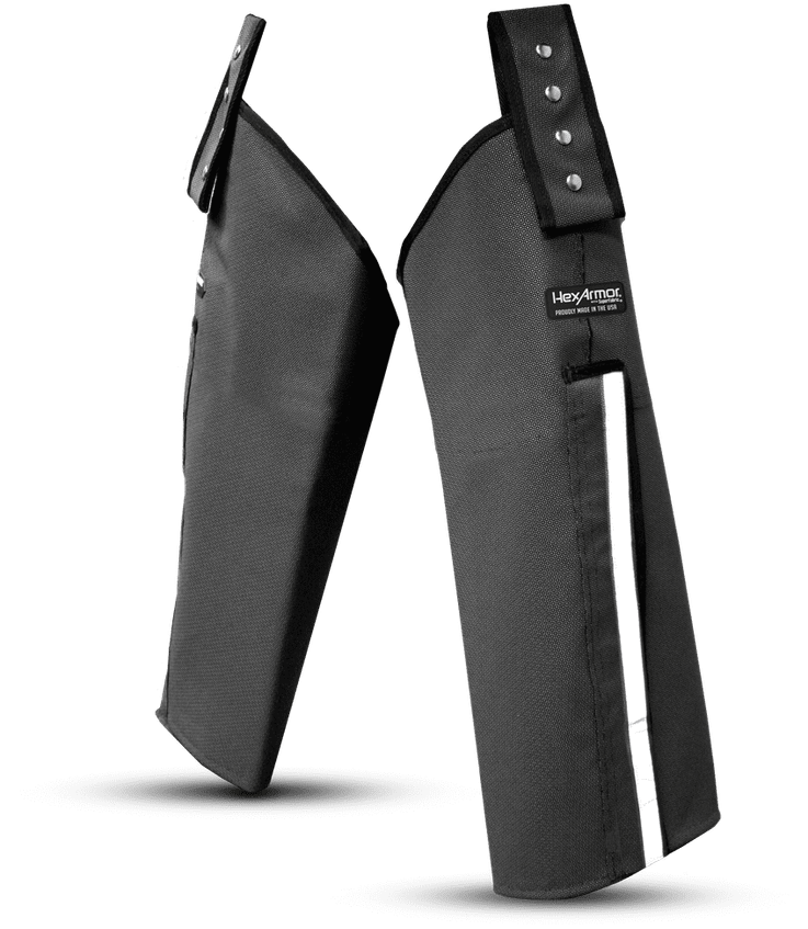 PSA-Beinschutz in schwarz zum Schutz vor Schnitten und Stichen in Industrie und Co.