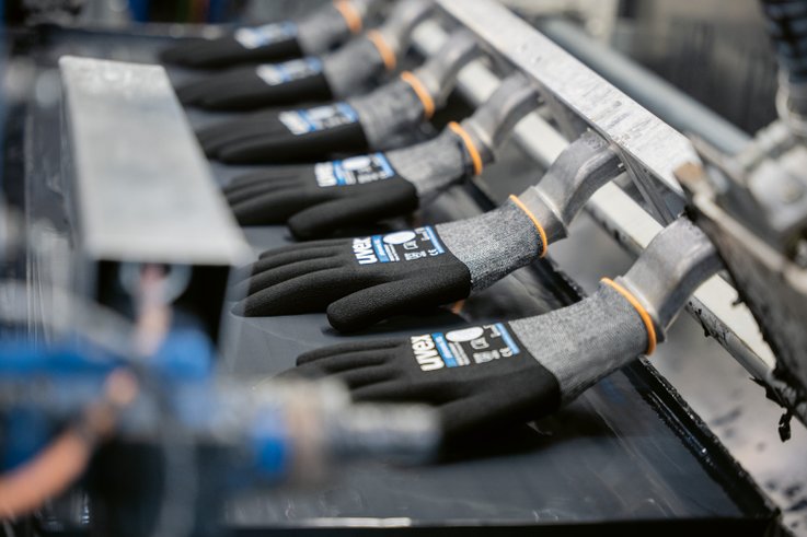 uvex safety gloves production