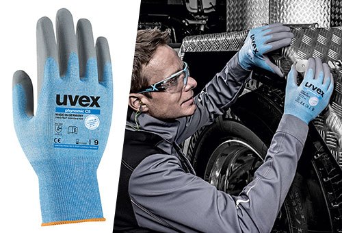 uvex phynomic C5 cut protection glove