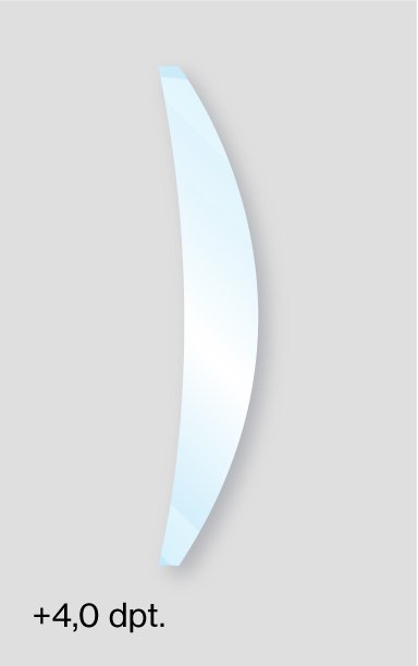 Schutzbrille mit Sehstärke Brechungsindex Scheibenmaterial CR39 1.5 bei +4,0 Dioptrien