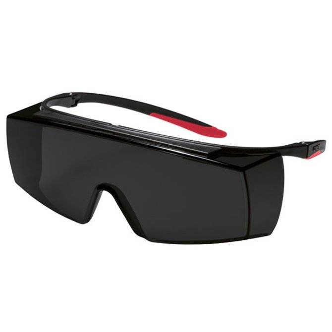 uvex super f OTG safety goggles with high infrared protection tinting