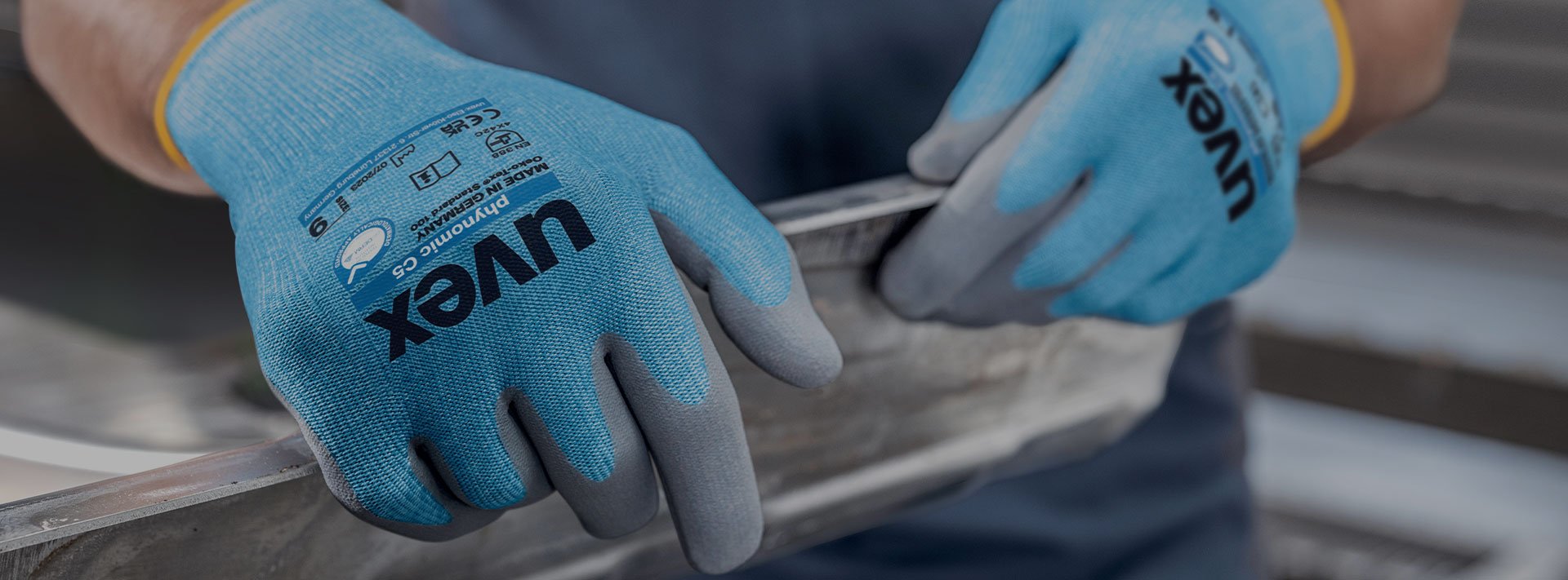 uvex phynomic foam cut protection gloves for dry applications